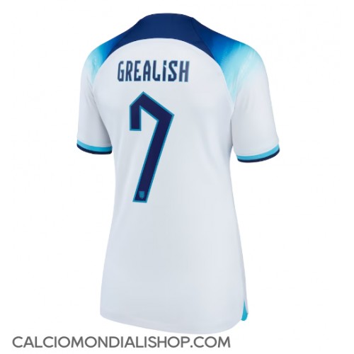 Maglie da calcio Inghilterra Jack Grealish #7 Prima Maglia Femminile Mondiali 2022 Manica Corta